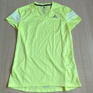 Neon yellow workout tee